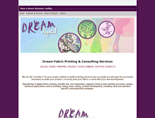 Tablet Screenshot of dreamfabricprinting.com